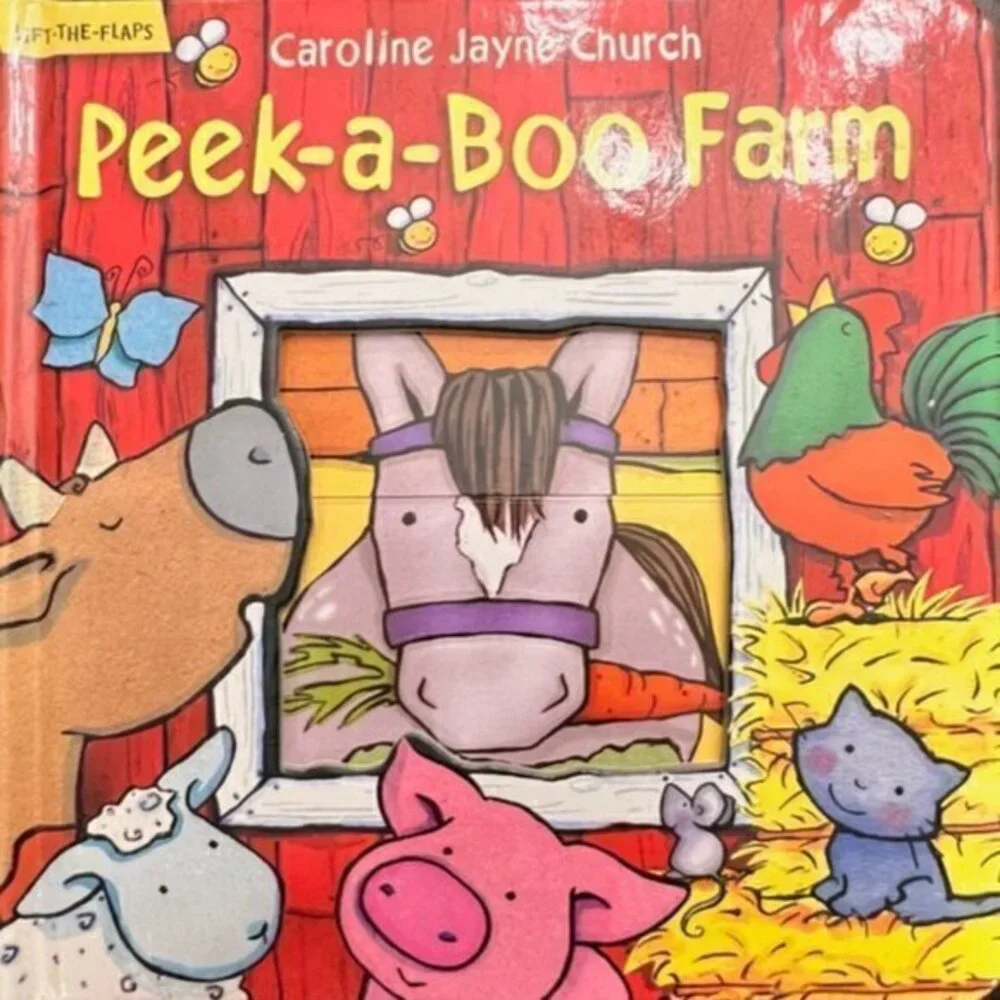 Book Bundle Kids, Animal Hide and Seek, A is for Apple, Peek-a-Boo Farm‎ GIFT